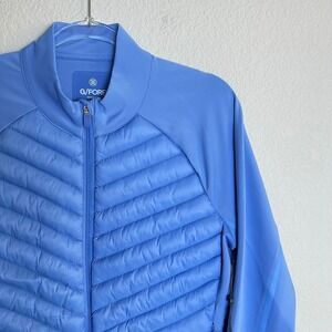 G/FORE Dawn Blue Quilted Hybrid Golf Jacket GLO000001 Womens Size L NEW
